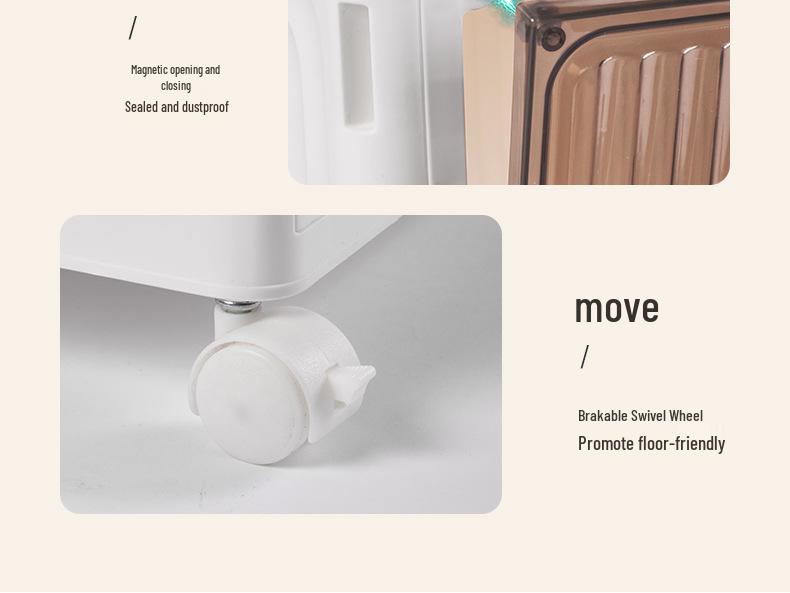 Collapsible Shoe Storage Box and Display Cabinet