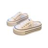 Half Slipper Women's Summer Outdoor Wear 2025 Canvas Shoes Thick Soled Shoes