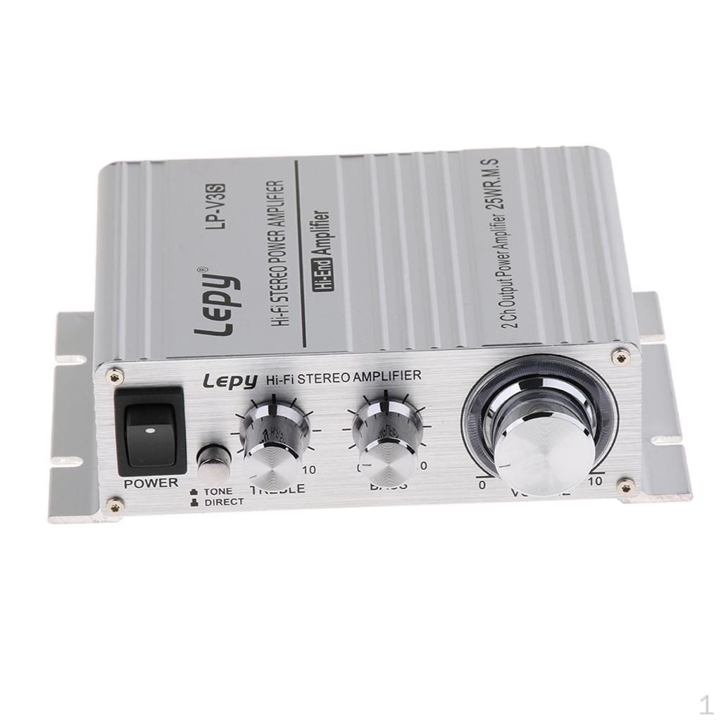 DC 12V 25W+25W Class- Digital Stereo Audio Amplifier 3.5mm