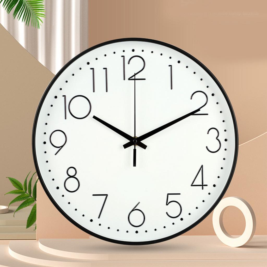 8 Inch Silent Wall Clock Non Ticking Decorative Easy To Read Round Wall Clock for Home Livingroom