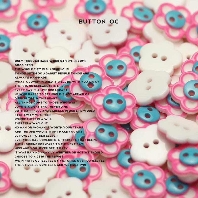 5Pcs Two Eyes Plum Blossom Resin Buttons Girls Style Shirt Buttons Versatile Knitted Cardigan Dress Decorative Buttons