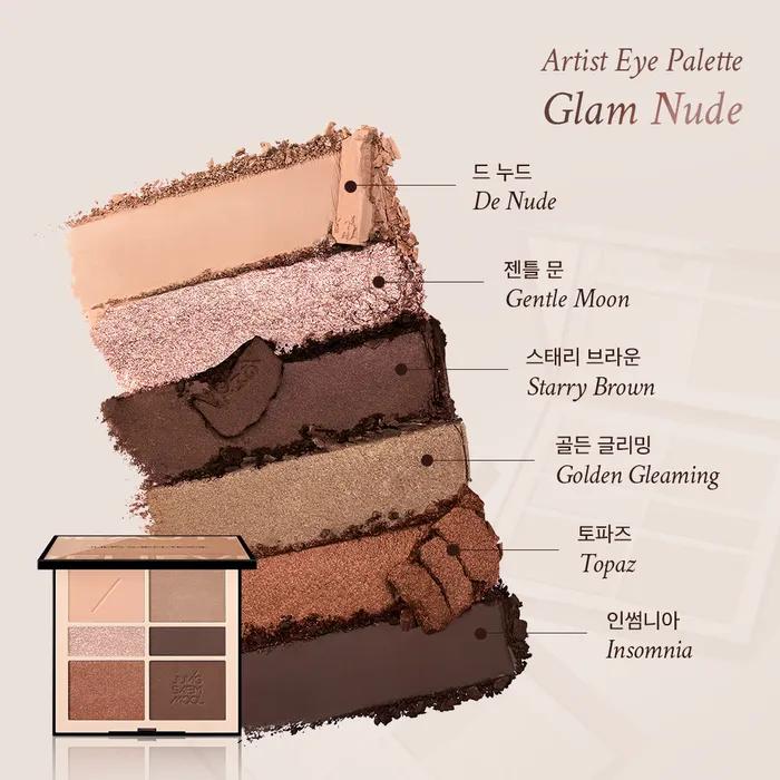 Jung Saem Mool Artist Paletă Ochi Nude (Protecție solară cu efect de uniformizare a tenului inclusă)