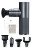 Elecom Refresh Gun HCR-GN02XBK 4-Stage Intensity Adjustable Air Cup Type 4 Attachments Rechargeable with Storage Bag
