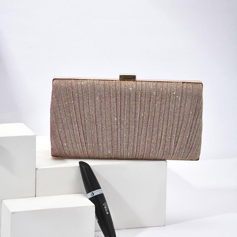European Style Solid Color Evening Clutch Bag - New Fashionable & Simple Socialite Banquet Accessory
