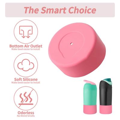 2Pcs Silicone Boot for Owala Bottle 16 Oz Protective Cover for Owala Kids Water Bottle Durable Anti-Slip Bottom Compatible with 14 Oz Stylish Sleeve