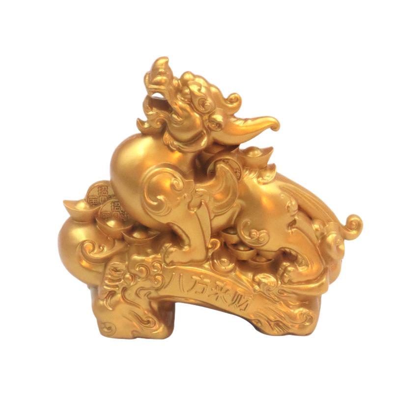Pixiu Eight Directions Wealth Ornament - Ideal for Office, Shop Opening, or Housewarming
