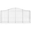 Vidaxl Kosze Gabionowe, 15 Szt, 200X30X80/100 Cm, Galwanizowane Żelazo