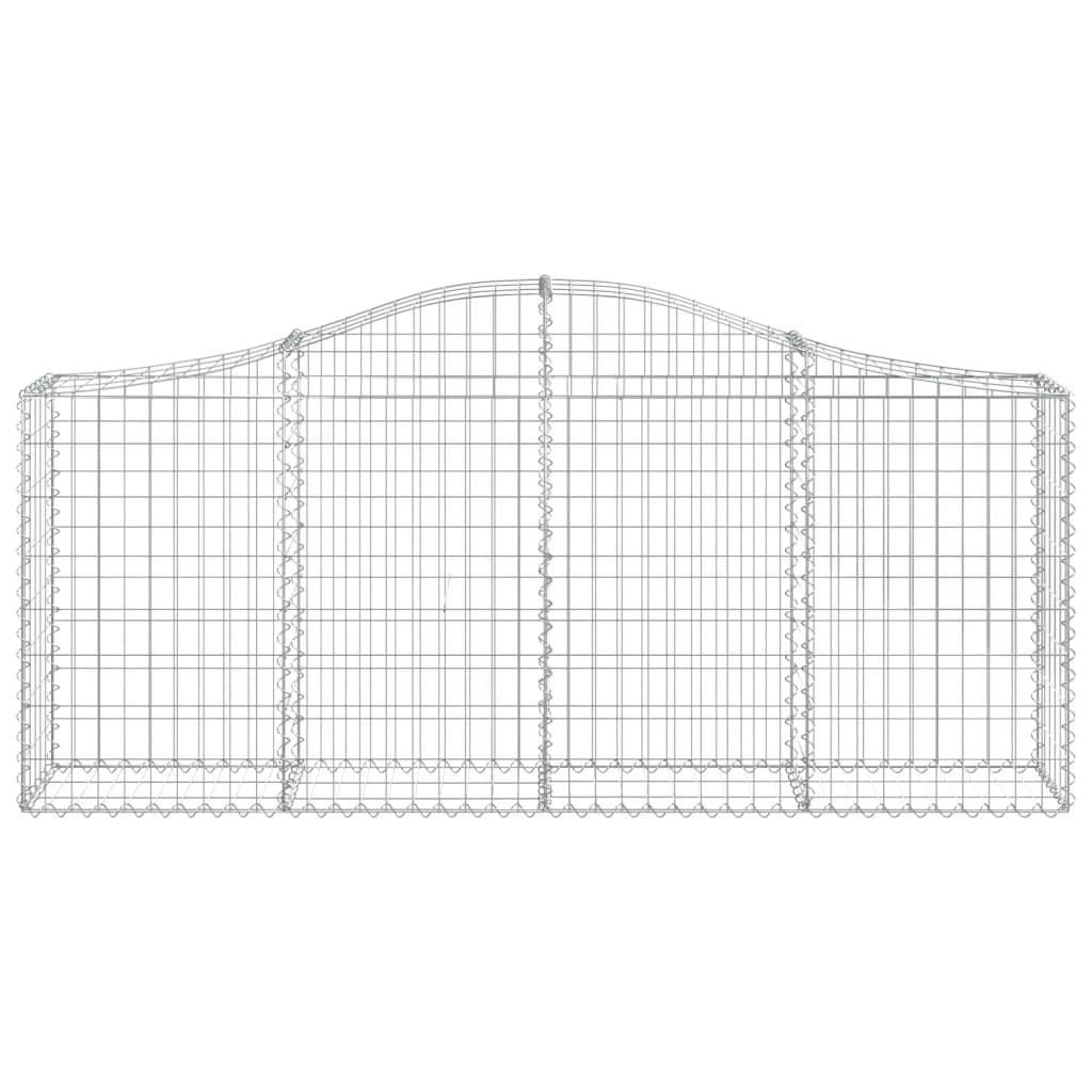 Vidaxl Kosze Gabionowe, 15 Szt, 200X30X80/100 Cm, Galwanizowane Żelazo