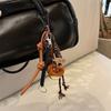 Bag Charm Autumn/Winter Brown Cute Alkaline Bread Bag Pendant Chocolate Mountain Climbing Rope Decorative Hangin