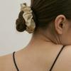 AVVINA PELLE Silk Scrunchie (S) - Champagne Beige