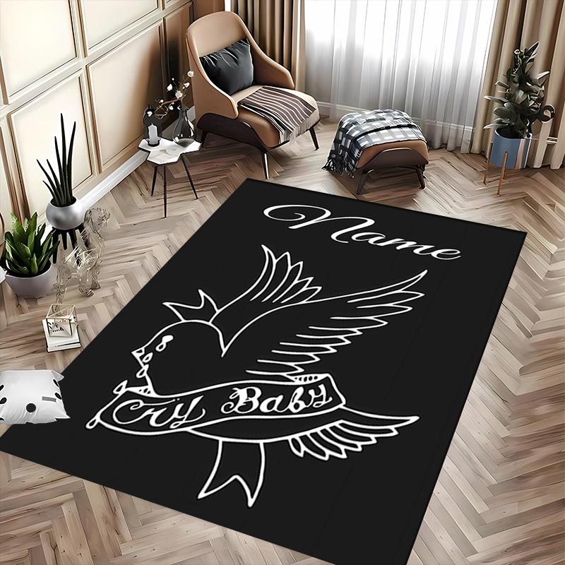 Benutzerdefinierter Teppich 'Lil Peep Area Rug' - Perfekt für Küche, Bad, Waschküche, Große Größen verfügbar, Geschenk für alle Jahreszeiten