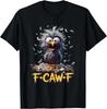 F-Caw-F Messy Bird Shocked Face Feather Chaos Cartoon Humor Unisex T-Shirt
