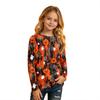 Kids Halloween Printed T-Shirt Long Sleeve Neck Base Layer for Boys Girls