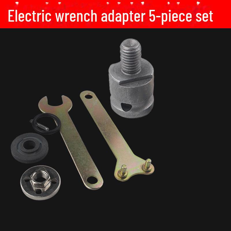 Sada adaptérů pro elektrickou vrtačku a úhlovou brusku: 10 sklíčidel, pilový kotouč, příslušenství pro obrábění dřeva.