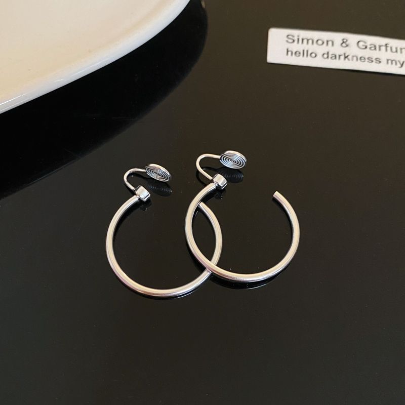 

Модная женская изысканная элегантная серьга-пусета простой браслет Smart mosquito coil ear clip 3cm