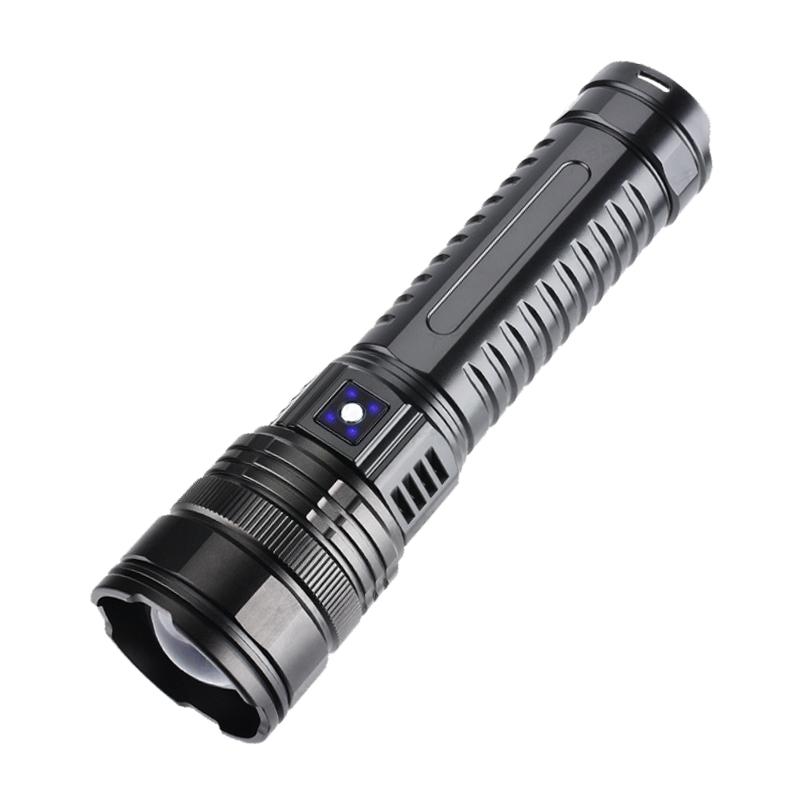 

10000 лм Сверхъяркий фонарик Заряжаемый через USB фонарик со встроенным аккумулятором Фонарик Аварийный прожектор Холодостойкий и долговечный, Патрульный 1pc
