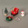 4/5/6/7 Pcs Christmas Miniature Decor Set With Snowman Sleigh Tiny Pine Tree Wreath For Home Desktop DIY Crafts
