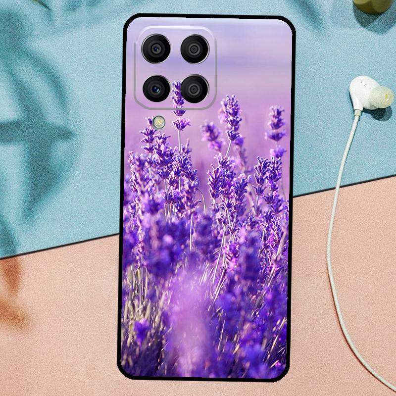 Purple Flowers Lavender For Samsung Galaxy M21 M31 M11 M13 M33 M53 M16 M06 M12 M14 M15 M35 M55 M34 M54 M32 M52 Case