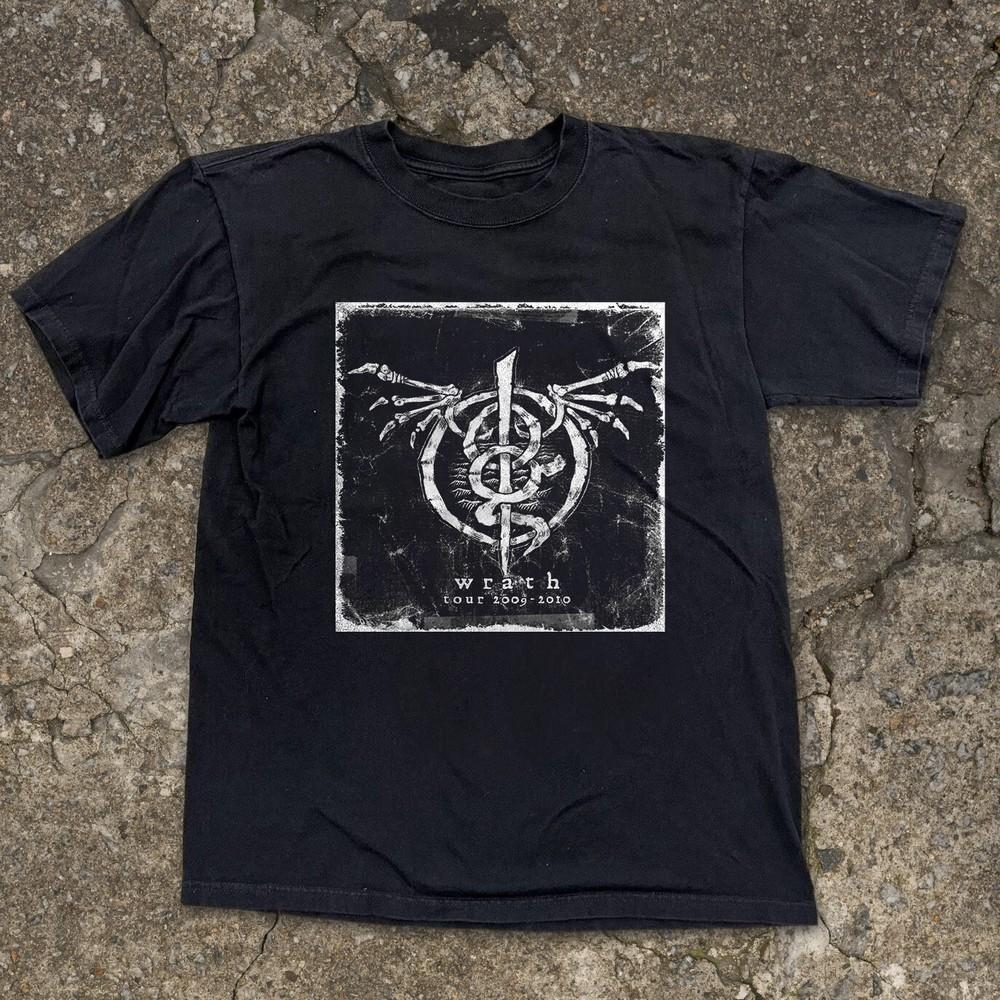 Lamb of God - Wrath Tour 2009-2010 Унисекс Черная Футболка Размер S-5XL Унисекс Футболка XXXL