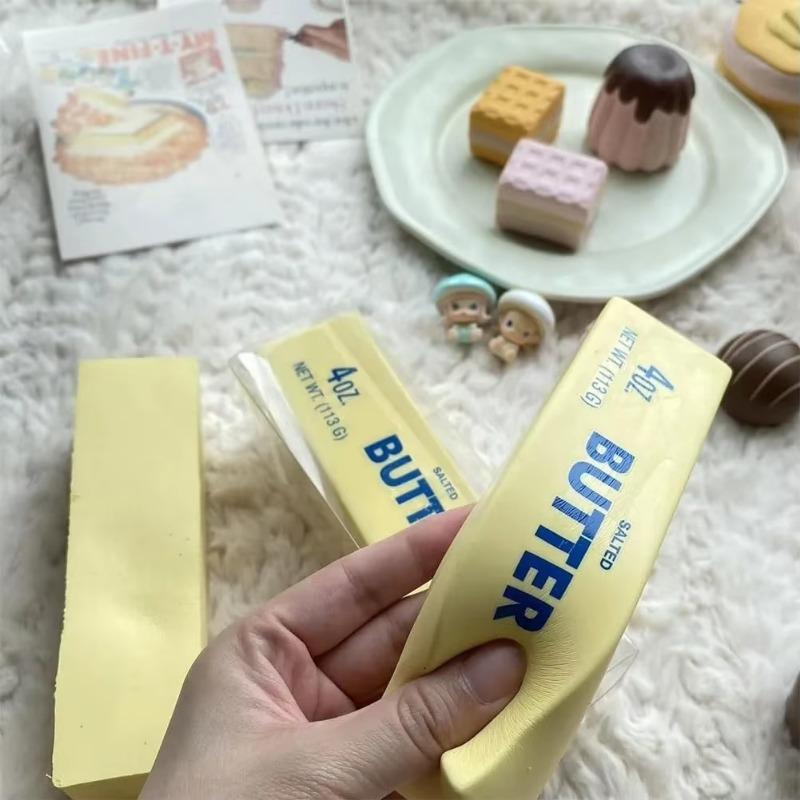 Võipulga aeglaselt tõusev squishy mänguasi,Võipulga fidget stressi leevendav squishy mänguasi,Aeglaselt tõusev võipulga lõhnaga sensoorne mänguasi