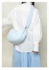 Lustrous Pleated Dumpling Bag - Large Capacity Nylon Crossbody & Shoulder Bag by Niche Korean Designer