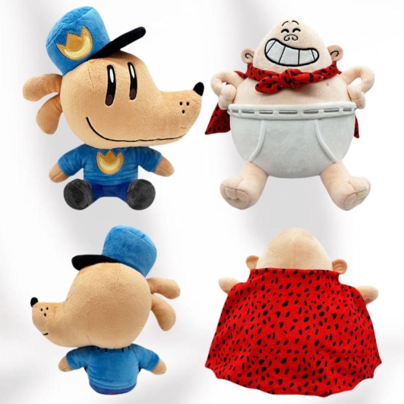 New 25cm Dog Man Plush Game Peripheral Anime 2025 Cartoon Big Belly Captain Plush Toy Doll Sofa Pillow Ornaments Childrens Gift