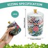 Ceramic Storage Jar Multifunctional Tea Salt Candy Canister Storage Container with Airtight Lid for Cooking
