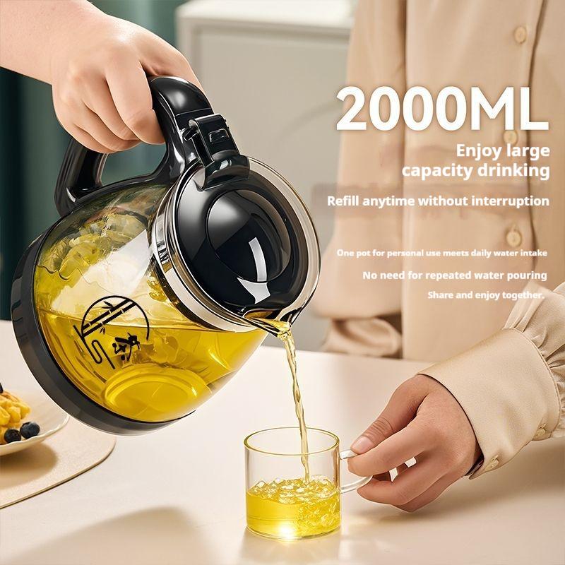 Gianxi  Glass Teapot High Temperature Resistant Thickened Single Pot Small Flower Tea Pot Water Kettle Filter Heat-Resistant