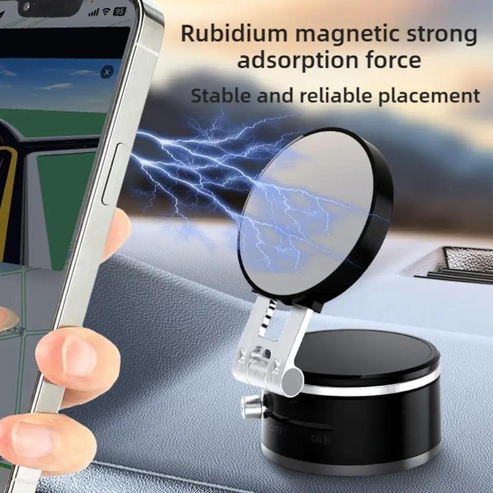 Magnetic Phone Holder Foldable Suction Cup Multifunction Vacuum Adsorption Phone Mount Support In Car for iPhone Samsung Xiaomi