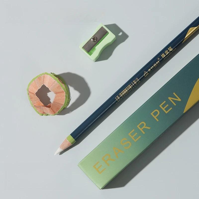 6pcs Eraser Pens Sketching Highlighting Pen Detail Fixing Eraser Soft Tip Student Artist Paint Sketching Supplies