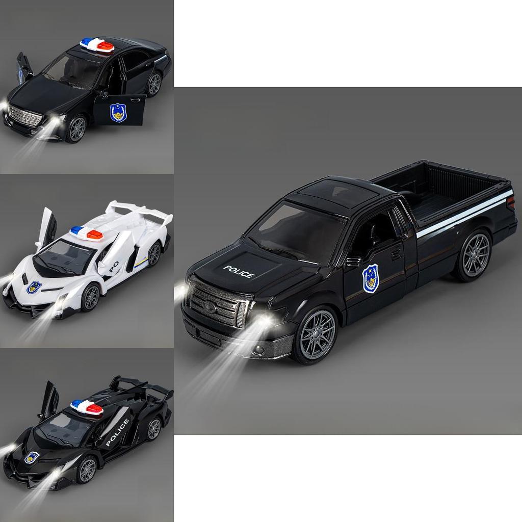 Trägheits-Polizeiauto-Modell mit Licht und Ton für Kinderspielzimmer