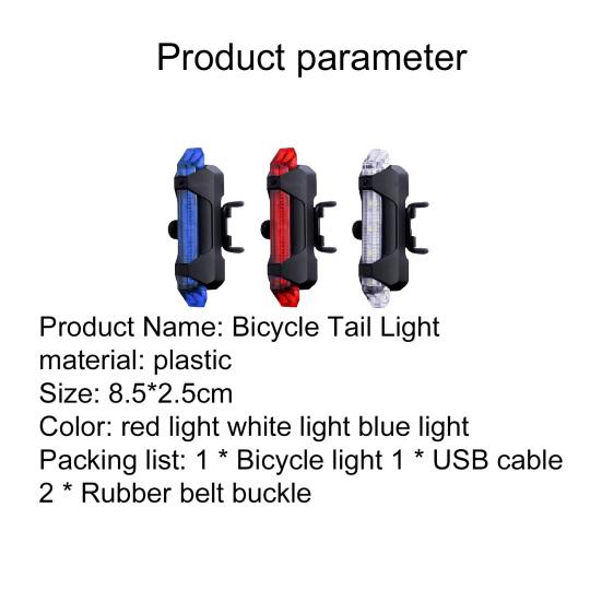 Světlo na kolo Pomalé blikání Energeticky úsporné Výstražné Vodotěsné Zadní koncové světlo na sedlovku