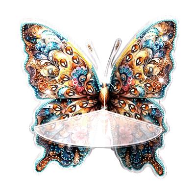 Schmetterling Diamant Malerei Eckregal Aufbewahrungsregal Diamant Kunst Eckausstellungsregal für Wanddeko Aufbewahrung