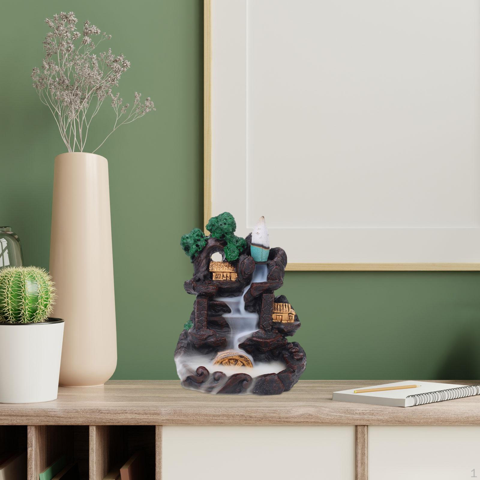 

Курильница с обратным потоком, декор ручной работы для дома 9cmx6.5cmx11cm