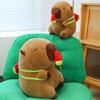 Cute Kapibara Watermelon Ice Cream Capybara Plush Toy Doll Super Cute Backpack Children's Doll