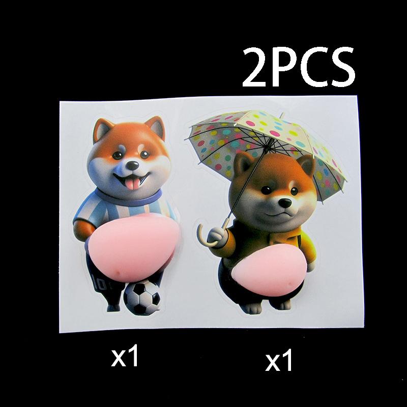 

Car Anti-Collision Sticker | Cute Shiba Inu Silicone Door Protector | Squishy Fidget Toy For Home & Auto Self-Adhesive Sticker