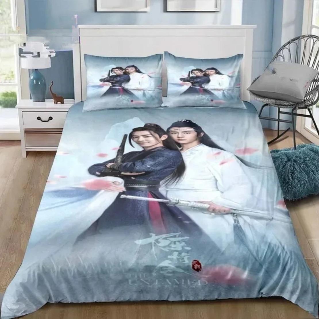 

Comforter The Untamed Drama Bedding Set Xiao Zhan Wang Yi Bo Bedding For Boy Girl Set Home Decoration Single Twin Full Queen King Size Comforter (quilt)-EU Single(135*200cm)3pcs