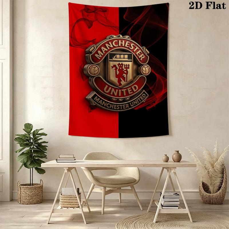 Manchester Football Club Crest Threepiece Set 1 Duvet Cover 2 Pillowcase Without Core Bedding Set Soft And Comfortable