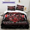 Set Biancheria da Letto Personalizzato con Nome e Motivo Motörhead Copripiumino Federa Decorazione per la Casa Regalo (1 * copripiumino + 2 * federa, senza nucleo)