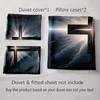 Radiant cross design. Bedding Duvet cover sets Duvet covers Pillowcases gifts (1 * Duvet Cover 2 * Pillowcases, without duvet insert)