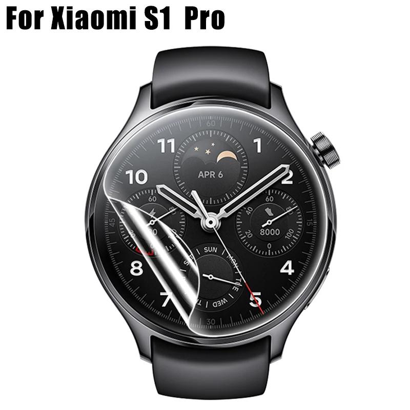 5-1Pcs TPU Hydrogel Films for Xiaomi Watch S1 Soft Anti-scratch HD Screen Protective Films for Mi S1 Pro Active SmartWatch