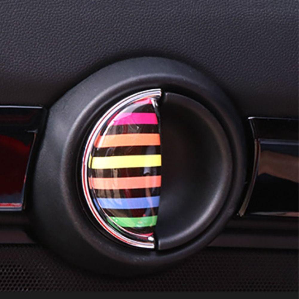 2PCS ABS Car Door Handles Sticker National Flag Round Car Door Handles Decor Multicolor Car Decals for BMW MINI