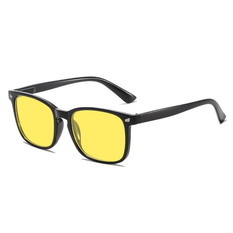 2026 Square Frame Sports Sunglasses Men Women Blue Light Blocking Computer Eyewear Yellow Red Lenses Outdoor UV400 Sun Glasses
