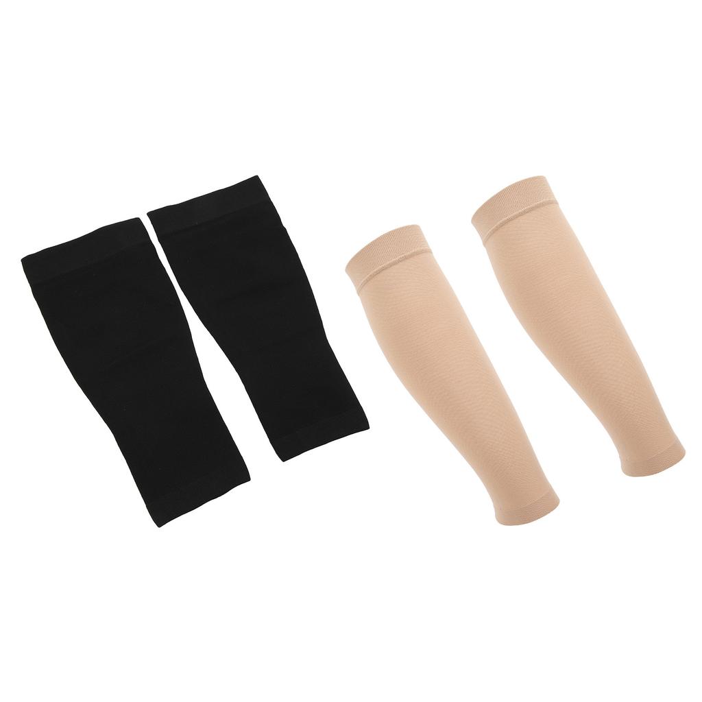 Calf Compression Sleeve Nylon Polyurethane Flexible 1 Pair Leg Calf Compression Sleeves Breathable  for Workout