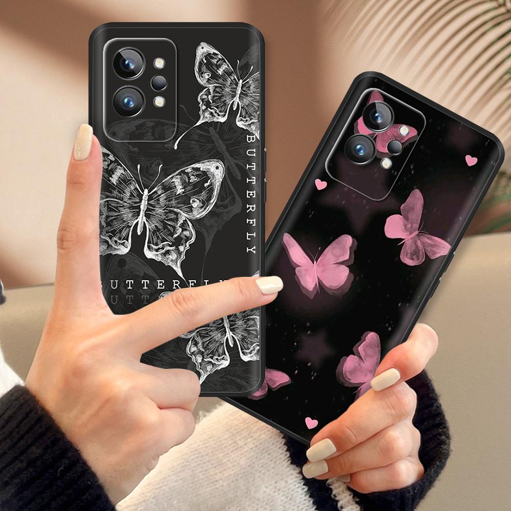 For Realme GT2 Pro Case Fashion Soft TPU Painted Matte Silicone Back Phone Cover For Oppo Realme GT 2 Pro Cases For Realme GT2