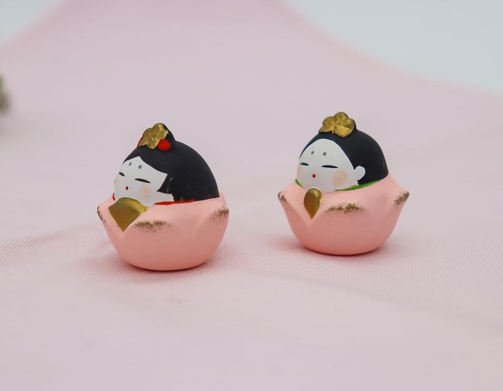 Craftsman House Hina Dolls, Kinsai, Children's Day, Double Cherry Blossoms, Hina Dolls