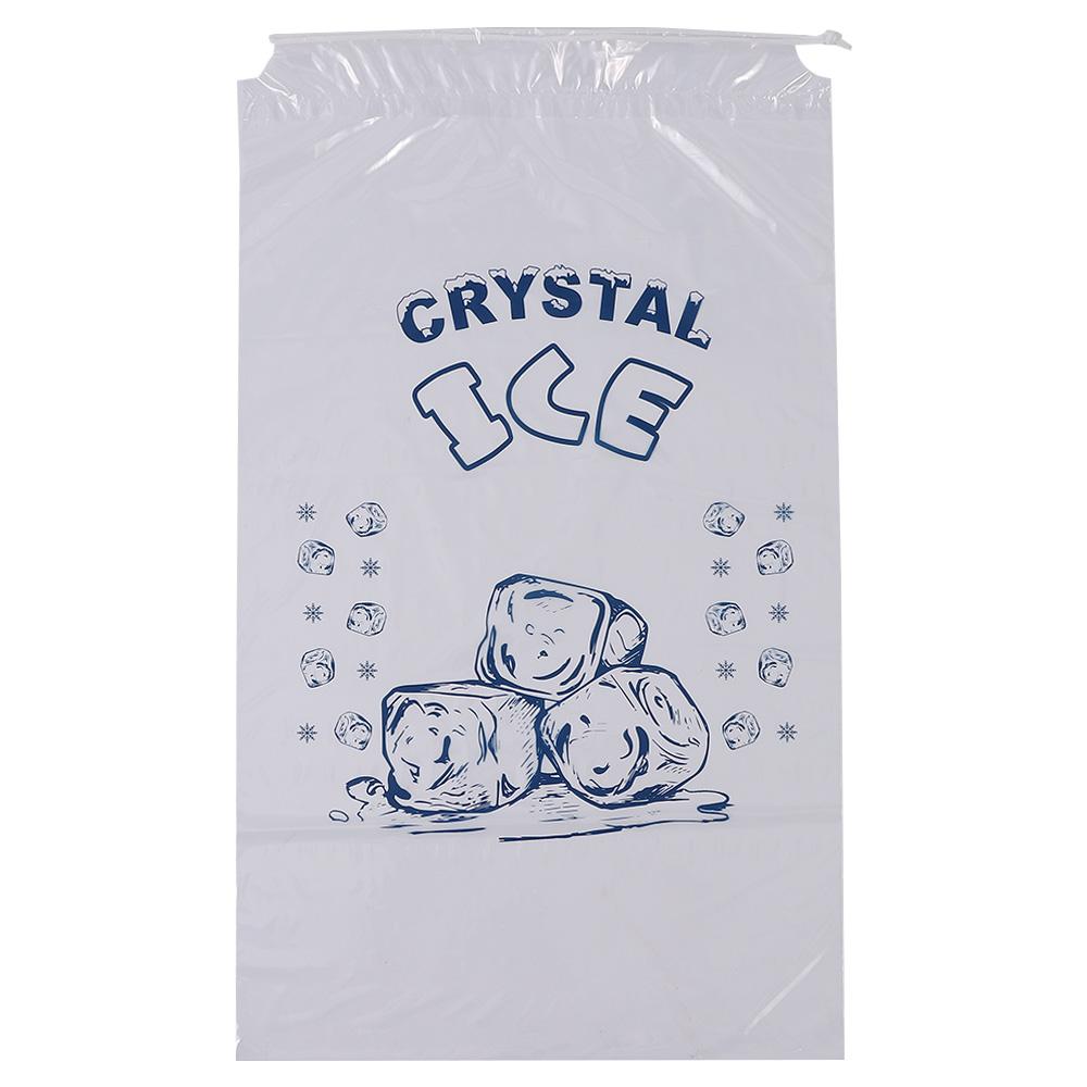 10 Pounds Storage 20 X 12 Inch Ice-bag Storage With Drawstring Plastic Bag Heavy Duty Ice Bags