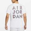 Air Jordan Dri-FIT 3D Logo Print Knit Quick-Dry Short Sleeve T-Shirt Men Tops White CZ8088-100