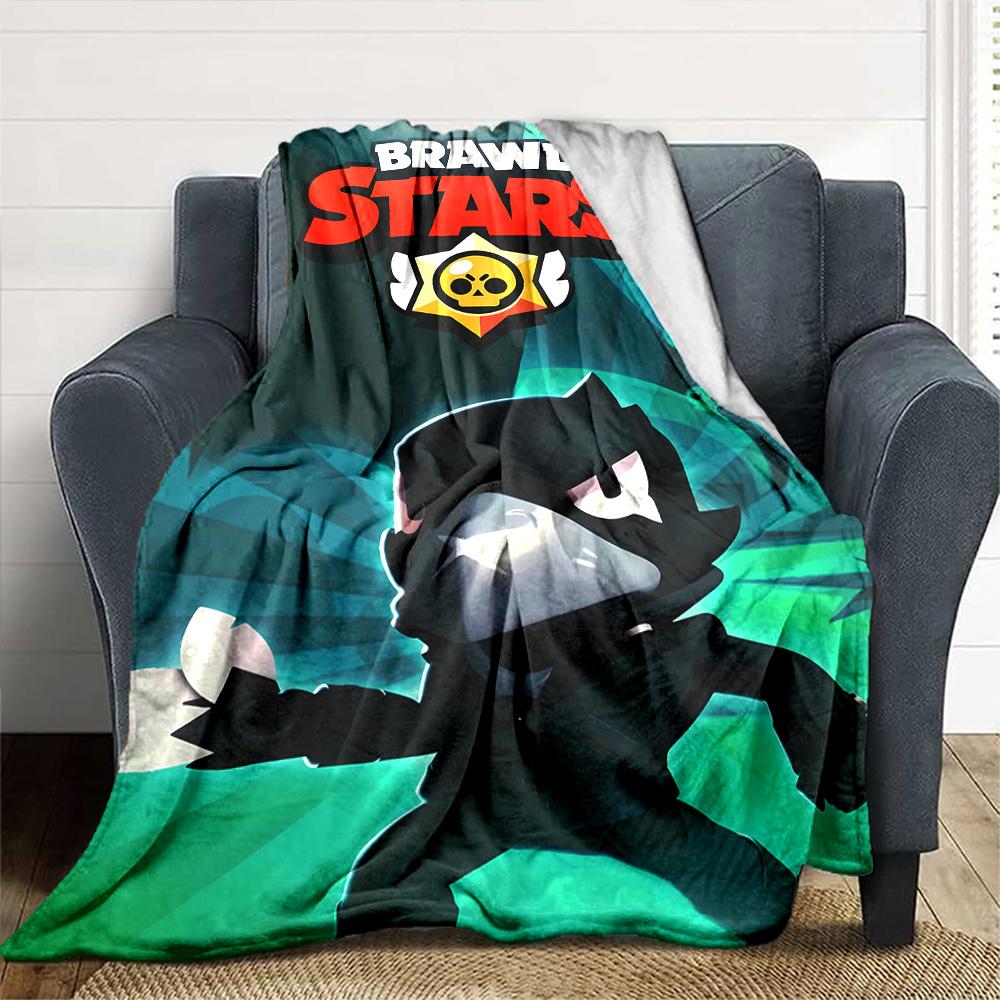 Brawl Stars Blanket Durable Comfort Great for Couch Sofa Bedding for All Occasions Modern Style Ideal Gift for Friends Family Couples Picnic