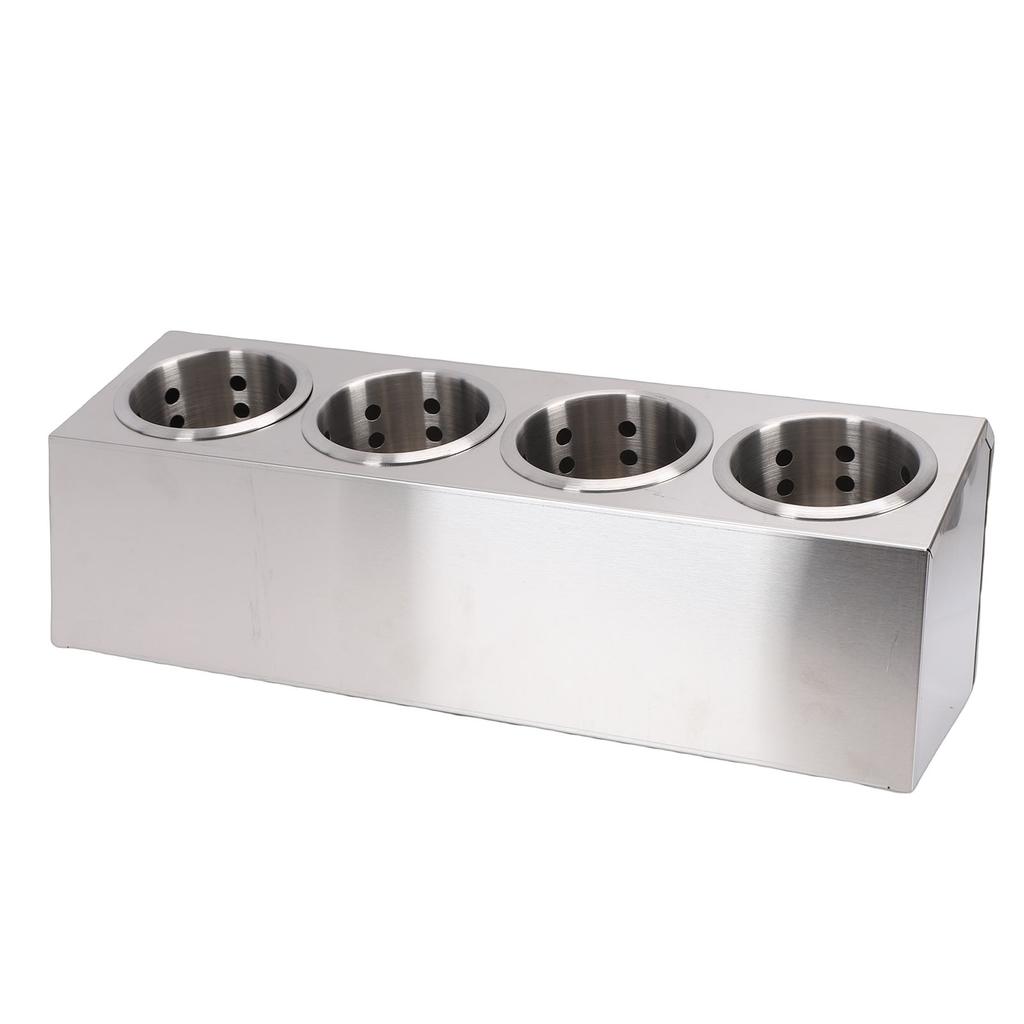 Countertop Silverware Holder Stainless Steel Countertop Utensils Organizer for Forks Spoons Chopsticks